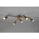 Trio 612400504 mennyezetre szerelhető lámpa Marley 5x35W | GU10 - állítható, sárgaréz