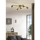 Trio 612400504 mennyezetre szerelhető lámpa Marley 5x35W | GU10 - állítható, sárgaréz