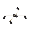 Trio 612400580 mennyezetre szerelhető spotlámpa Marley 5x35W | GU10 - arany, fekete