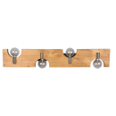 Trio 614300430 mennyezetre szerelhető lámpa Tailor 4x10W | E27 - fa