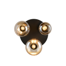 Trio T617030313 mennyezetre szerelhető lámpa LUMINA  | 10W E14 | fekete | füstös