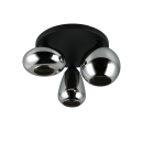Trio T617030332 mennyezetre szerelhető lámpa LUMINA  | 10W E14 | fekete | füstös