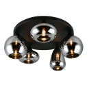 Trio T617030532 mennyezetre szerelhető lámpa LUMINA  | 10W E14 | fekete | füstös