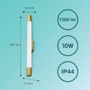 Philips 8720169299399 LED tükörmegvilágító fali lámpa Rover  | 10W integrált LED forrás | 1100lm | 2700K