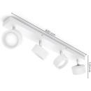 Philips 8720169174801 LED spotlámpa Bracia | 22W integrált LED forrás | 2200 lm | 2700K