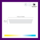 Philips WiZ 8720169071391 LED mennyezetre szerelhető lámpa Ceiling RT | 36W integrált LED forrás | 3400lm | 2700-6500K