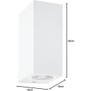 Wiz Colors 8719514554597 fali lámpa 2xGU10 | 2x5W | 345lm | 2200-6500K | RGB - fehér