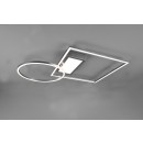 Trio 620510307 LED mennyezetre szerelhető lámpa Downey 1x33W | SMD | 4600lm | 2700-6500K - állítható, memória funkció, világítási hőmérséklet beállítása, szabályozható, távirányító, matt nikkel
