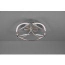 Trio 621210107 LED felületre szerelhető mennyezeti lámpa Charivari 1x20W | 2500lm | 3000K | IP20 - 3 fázisú fényerő-szabályozás, nikkel