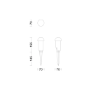 Philips 8720169386938 LED Edwina  | 2W integrált LED forrás | 180lm | 2700K | fekete