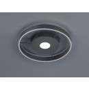 Trio 625710242 LED mennyezeti lámpa Logan 1x45W | 4000lm | 2700-6000K | IP20 - szabályozható, világítási hőmérséklet beállítása, távirányító, éjszakai világítási funkció, antracit
