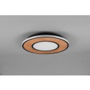 Trio 626610232 LED mennyezeti lámpa Deacon 1x37W | 4400lm | 2700-6000K - 3 fázisú szabályozás, fekete, fa