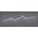 Trio 628410507 LED mennyezetre szerelhető lámpa Arvin 1x22W+8W | 2600lm | 2700-6500K | RGB - állítható, távirányítós, szabályozható, külön kapcsolók, matt nikkel