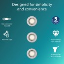 Philips 8721103037114 süllyeszthető lámpakészlet Peridot GU10 | króm
