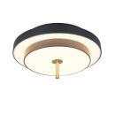 Trio T640210180 LED mennyezetre szerelhető lámpa KEATON  | 34W integrált LED forrás | 1x4000lm | 2300+3000+4000K | Trio - SwitchDimmer | fekete | aranyszínű