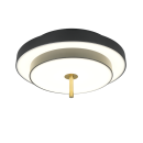 Trio T640210180 LED mennyezetre szerelhető lámpa KEATON  | 34W integrált LED forrás | 1x4000lm | 2300+3000+4000K | Trio - SwitchDimmer | fekete | aranyszínű