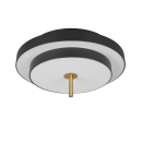Trio T640210180 LED mennyezetre szerelhető lámpa KEATON  | 34W integrált LED forrás | 1x4000lm | 2300+3000+4000K | Trio - SwitchDimmer | fekete | aranyszínű