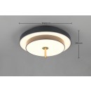 Trio T640210180 LED mennyezetre szerelhető lámpa KEATON  | 34W integrált LED forrás | 1x4000lm | 2300+3000+4000K | Trio - SwitchDimmer | fekete | aranyszínű