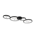 Trio 642110432 LED mennyezetre szerelhető lámpa Groovy 1x37W | 4600lm | 3000K - 3 fázisú fényerő-szabályozás, fekete