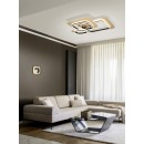 Trio 642910380 LED mennyezetre szerelhető lámpa Lugo 1x28W | 3400lm | 3000K - 3 fázisú fényerő-szabályozás, fekete, arany