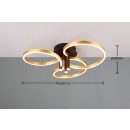 Trio T648110680 LED mennyezetre szerelhető lámpa CARUSO  | 43W integrált LED forrás | 4980lm | 2300+3000+4000K