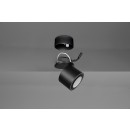 Trio 652910132 LED mennyezetre szerelhető spotlámpa Taurus 1x3,5W + 1x1,5W | 450lm | 3000K | IP20 - különálló kapcsolók, fekete