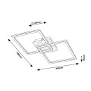 Rabalux 6589 LED mennyezetre szerelhető lámpa Ashton 1x24W | 1600lm | 3000K - fekete
