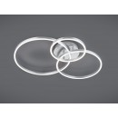 Trio 670710532 LED mennyezetre szerelhető lámpa Winona 1x28W+10W | 3200lm | 2700-6500K | RGB - szabályozható, éjszakai üzemmód, távirányító, nikkel