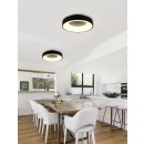 Trio 671210132 LED mennyezetre szerelhető lámpa Girona 1x27W | SMD | 3000lm | 3000K - 3 fázisú fényerő-szabályozás, matt fekete