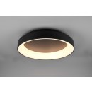 Trio 671290132 LED mennyezetre szerelhető lámpa Girona 1x48W | SMD | 5600lm | 2700-6000K - szabályozható, világítási hőmérséklet beállítása, memória funkció, éjszakai üzemmód, távirányító matt fekete