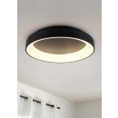 Trio 671290132 LED mennyezetre szerelhető lámpa Girona 1x48W | SMD | 5600lm | 2700-6000K - szabályozható, világítási hőmérséklet beállítása, memória funkció, éjszakai üzemmód, távirányító matt fekete