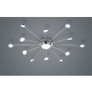 Trio 673311306 LED mennyezetre szerelhető csillár Bodrum 12x2,1W+1x6,6W | SMD | 2400lm+570lm | 3000-6500K - szabályozható, állítható világítási hőmérséklet, memória funkció, távirányító, króm