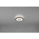 Trio 679112132 LED mennyezetre szerelhető lámpa Okinawa 1x12W | 1050lm | 3000K | IP20 - 3 fázisú fényerő-szabályozás, csillaghatás, fekete-fehér