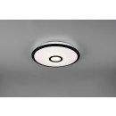 Trio 679114232 LED mennyezeti lámpa Okinawa 1x18W | 1800lm | 3000-5500K - csillogó hatás, szabályozható, távirányítás, éjszakai mód, világítási hőmérséklet beállítása, memória funkció, fehér, fekete