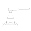 Philips 8720169392625 süllyeszthető lámpakeret Peridot  GU10 | fekete