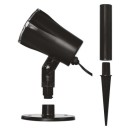 Emos DCPC02 LED dekorációs kivetítő - hópelyhek 3.6W | IP44 - fehér, forgó fény, fekete