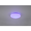 Trio 680213500 LED mennyezeti lámpa Frodeno 1x12W | 1200lm | 4000K | IP44 | RGB - szabályozható, távirányító, csillag effektus, fehér