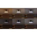 Philips 8721103096081 LED ventilátor világítással Atlas  | 35W integrált LED forrás | 4500lm | 2700-6500K | fényerőszabályzó | távirányítás | króm