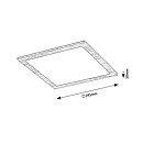 Rabalux 6907 LED mennyezeti lámpa Mandula 1x12W | 1260lm | 4000K - fehér, fautánzat