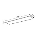 Rabalux 6909 LED mennyezeti lámpa Mandula 1x40W | 4200lm | 4000K - fehér, fautánzat
