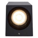 Lucide 69800/01/30 kültéri fali lámpa Zaro 1x35W | GU10 | IP44 - fekete, spot, szabályozható