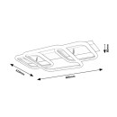 Rabalux 6997 LED mennyezetre szerelhető lámpa Fandral 1x42W | 3800lm | 4000K - króm, fehér