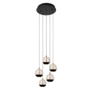 Lucide L134982430 LED mennyezeti függőlámpa SENTUBAL  | 5x5,3W integrált LED forrás | 5x210lm | 2700K