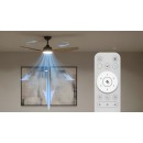 Philips 8721103096128 LED ventilátor világítással Olas  | 35W integrált LED forrás | 2650lm | 3000-6500K | fényerőszabályzó | távirányítás | fekete