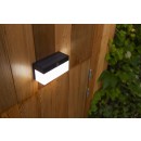 Lutec 6941502330 LED kültéri fali lámpa Fran érzékelővel 1x9,7W | 800lm | 2700-6500K | IP44 - fekete