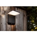 Lutec 6943101012 LED kültéri napelemes fali lámpa Moze 1x8W | 1000lm | 4000K | IP44 - fekete