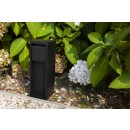 Lutec 9702203012 kültéri csatlakozóaljzat Mains IP54 | matt fekete - egy foglalat, Schuko típusú