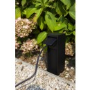 Lutec 9702203012 kültéri csatlakozóaljzat Mains IP54 | matt fekete - egy foglalat, Schuko típusú