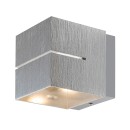 Rabalux 7019 fali lámpa Kaunas 1x10W | G9 - szálcsiszolt alumínium