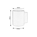 Rabalux 7021 fali lámpa Kaunas 1x10W | G9 - fehér